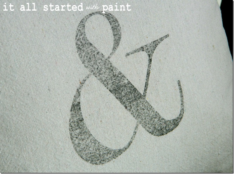 ampersand-pillow-made-of-drop-cloth