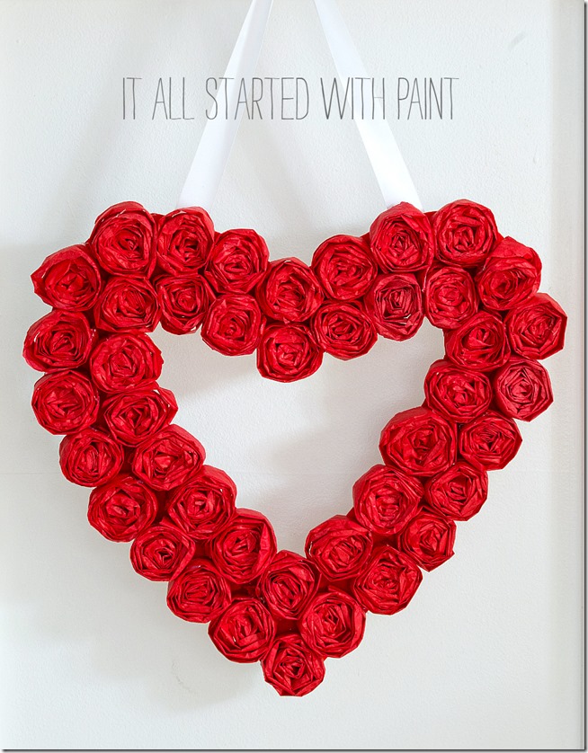 Tissue Paper Heart Craft - Easy Valentine's Decor Idea