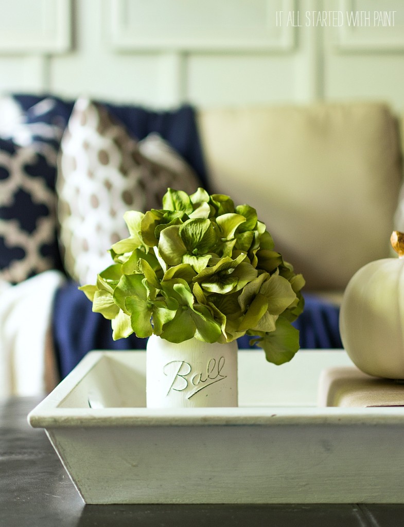 Fall Decor in Navy and Blue