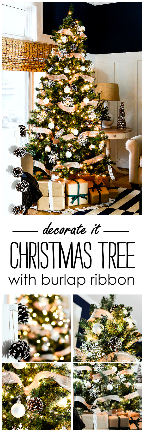 How to Make Burlap Christmas Trees