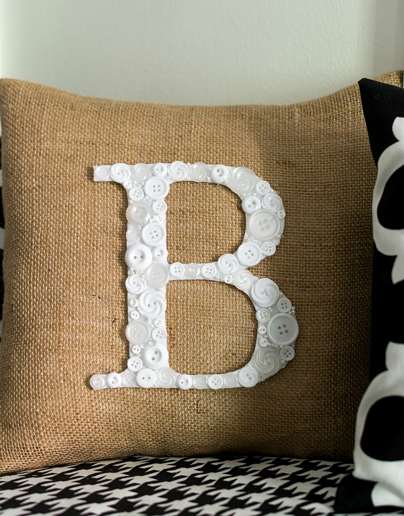 monogram pillow