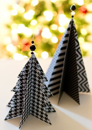 Christmas Craft: Paper Trees - It All Started With Paint