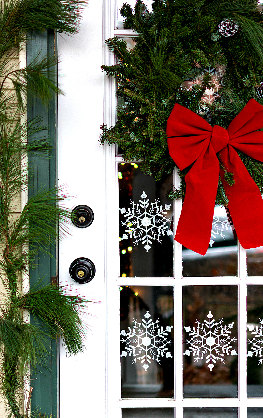 Door Ideas Christmas Snowflake Door  It All Started With Paint