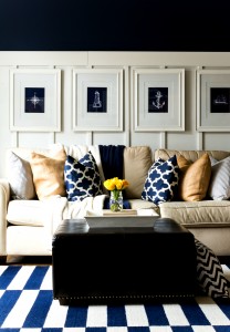 Spring Decor Ideas in Navy and Yellow - It All Started With Paint