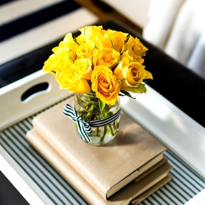 Navy Yellow Spring Decorating Ideas