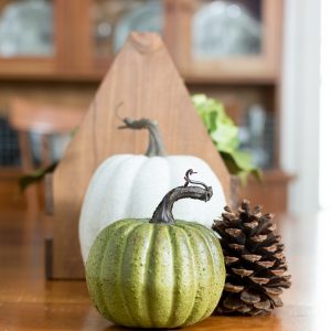 Simple Fall Dining Table Centerpiece