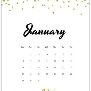 Free Calendar Page 2017