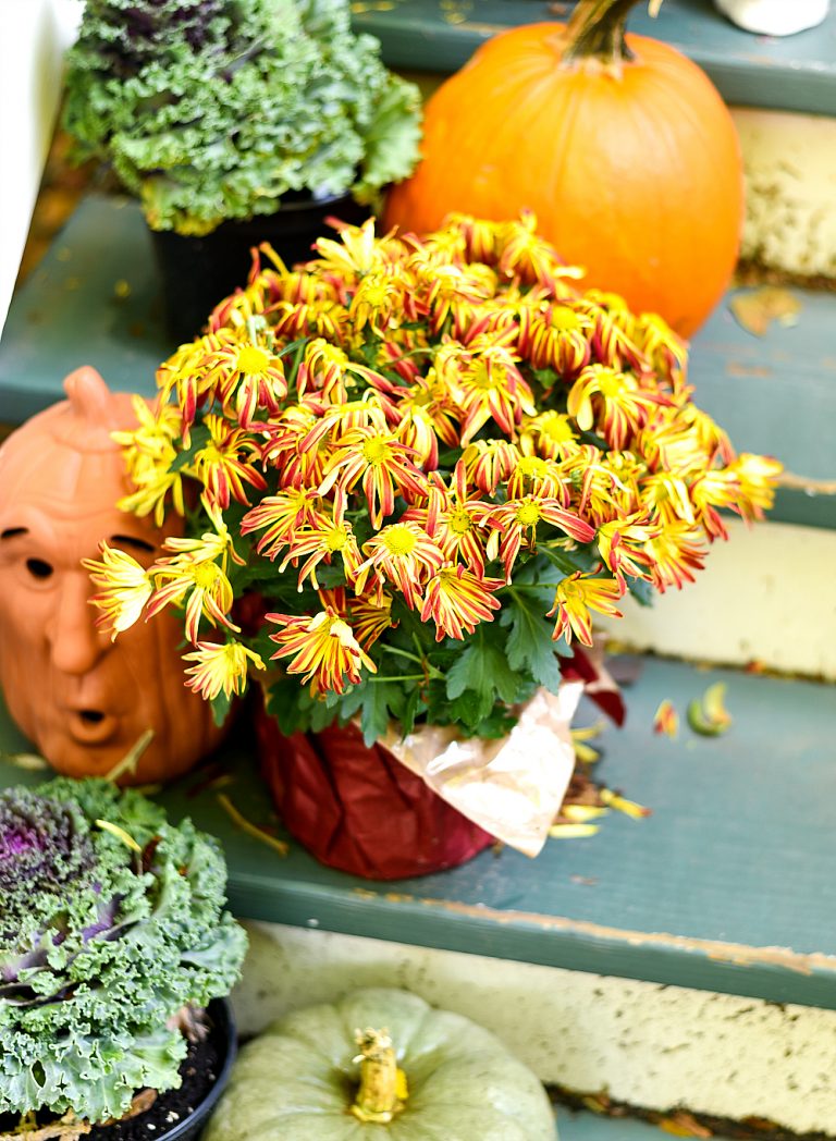 Fall Front Porch - It All Started With Paint