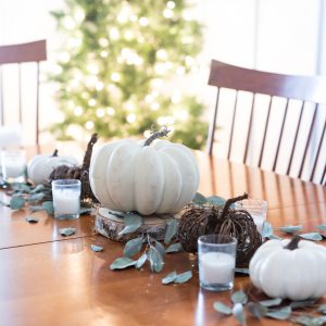 Thanksgiving-Table-Centerpiece-Ideas-White-Pumpkins-Eucalyptus-Leaves-3 ...