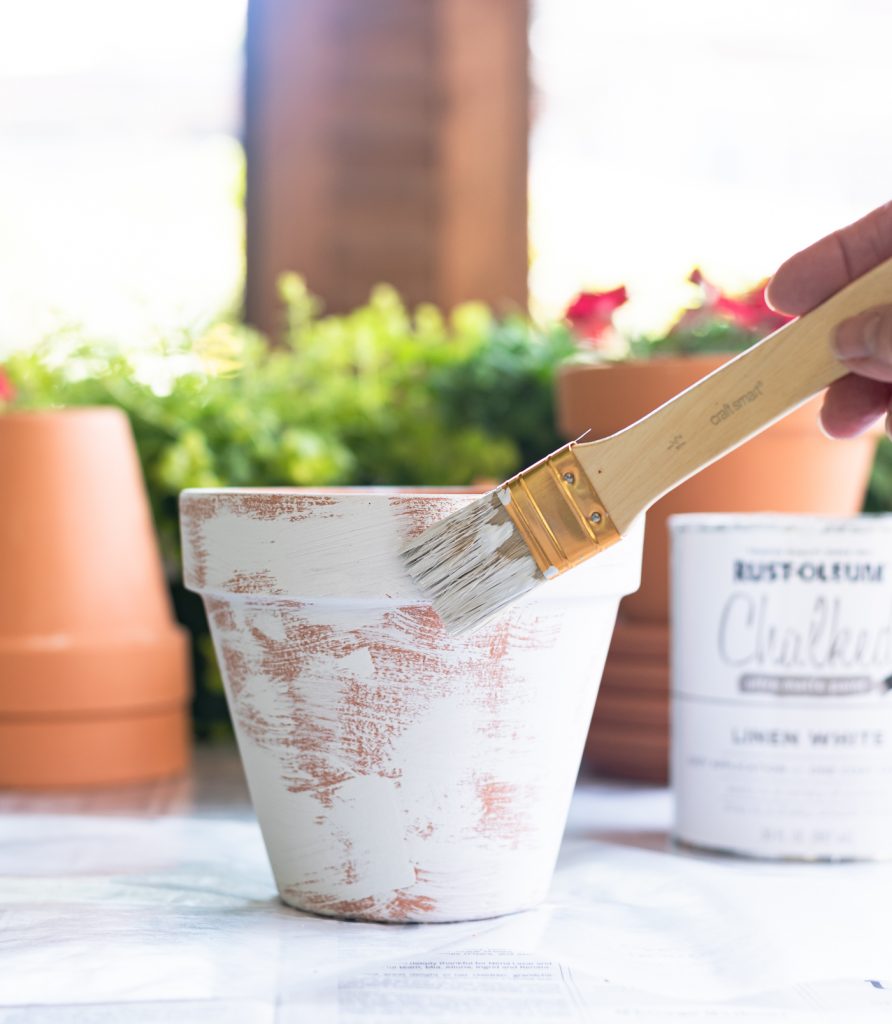 Easy Distressed Terracotta Pots - It All Started With Paint