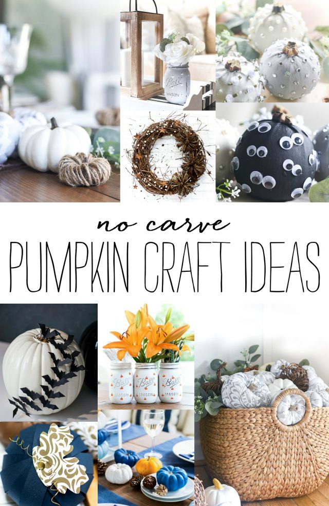 No Carve Pumpkin Crafts - It All Started With Paint