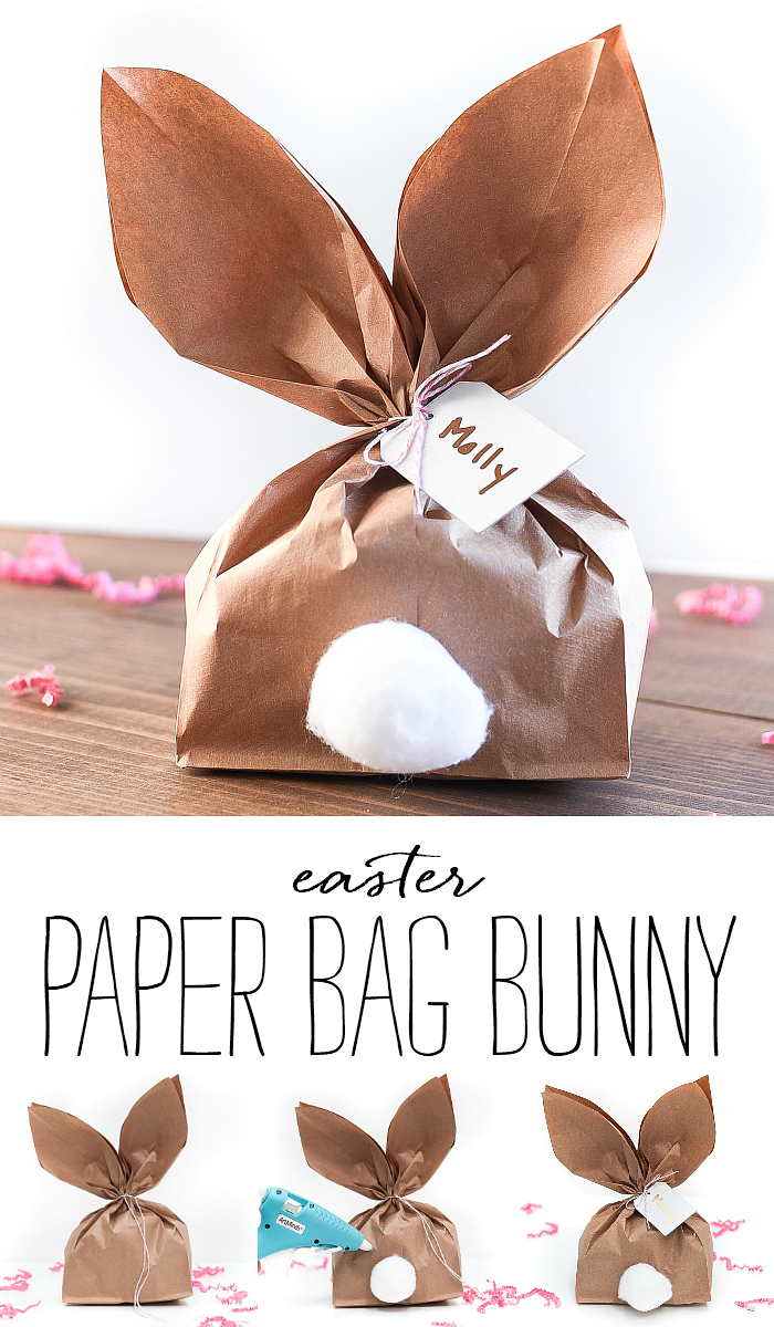 Printable Paper Bag Bunny Template