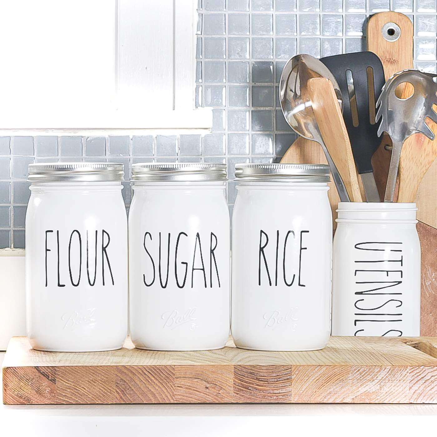 Rae Dunn-Inspired Kitchen Canisters - It All Started With Paint