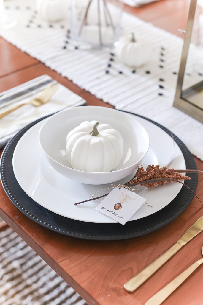 Thanksgiving Table and Free Place Card Printables - It All Started With ...