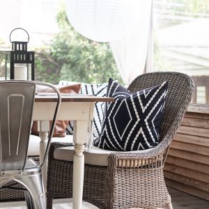 Screen-Porch-Decorating-Ideas-Black-White-Leather-Wicker