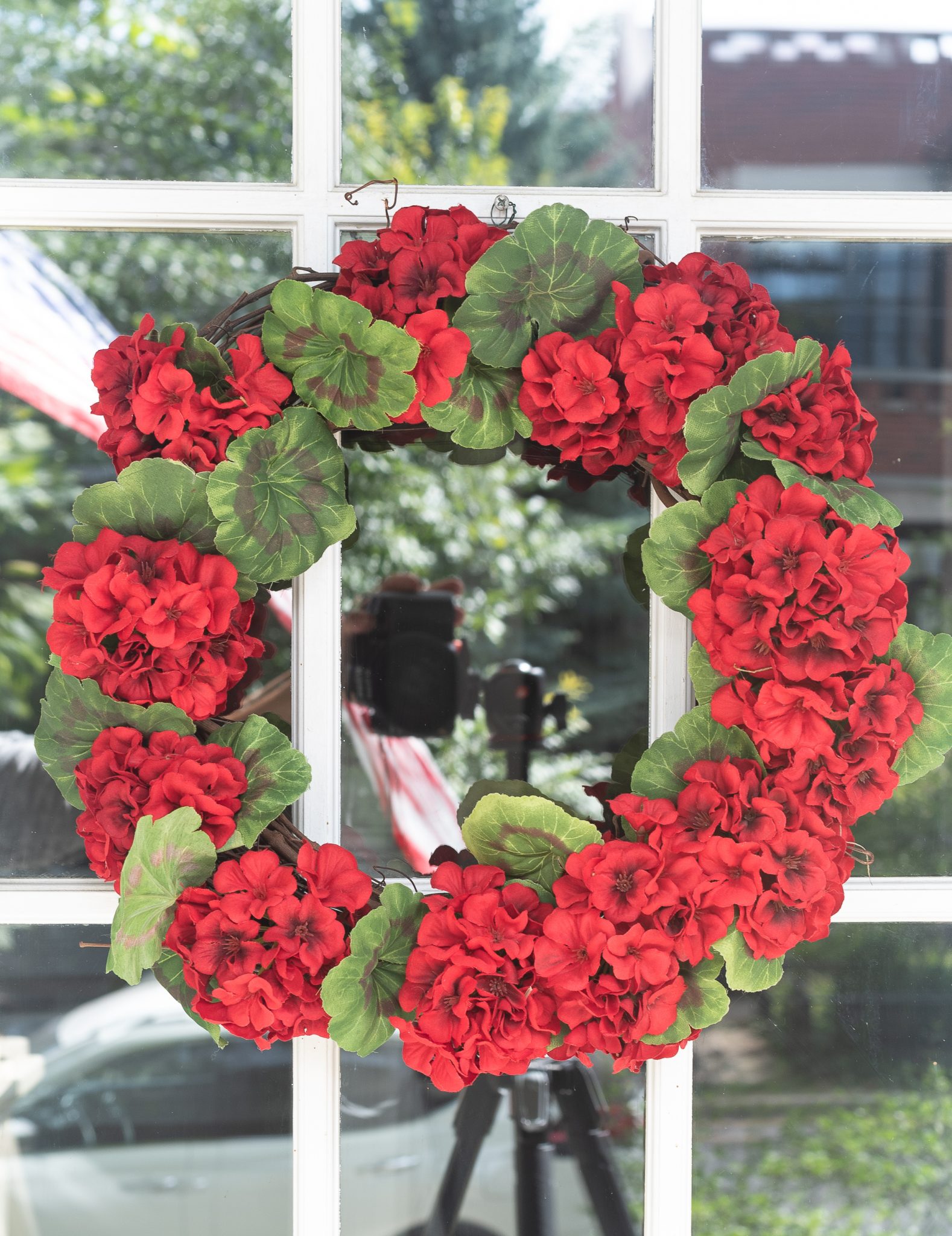 Geranium Wreath DIY - It All Started With Paint